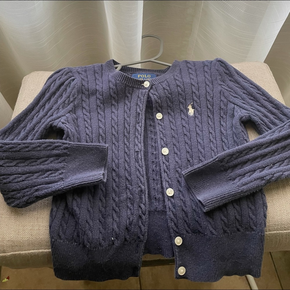 Polo Ralph Lauren Girl’s Cable-Knit Cardigan